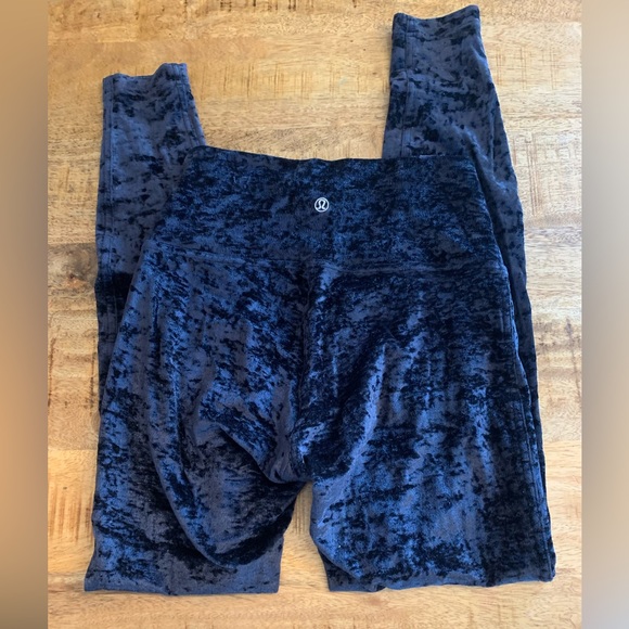 lululemon athletica Pants - Lululemon Wunder Under‎ Lounge Special Edition Velvet Legging 28”
